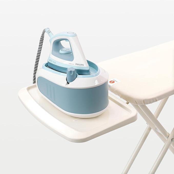 Brabantia Size B Ironing Board (49x15 in) 7 Height Options, Solid Steam Unit Rest Holder (Calm Rustle) Non-Slip Feet, Anti-Collapse Child Locks