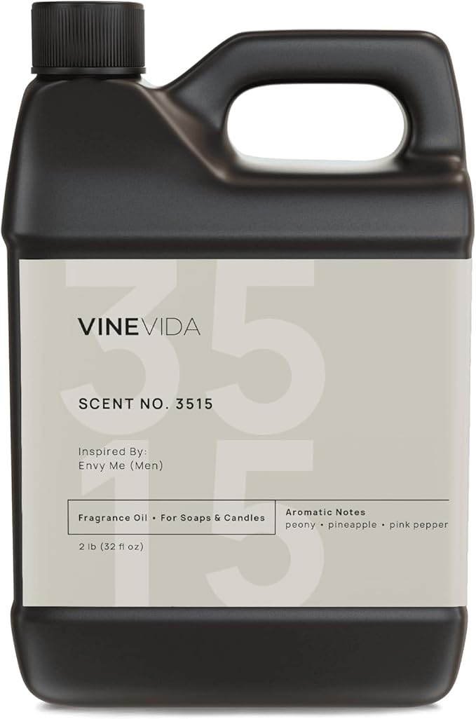 VINEVIDA Scent NO. 3515 Fragrance Oil - 32oz (2lbs) - Inspired by: Envy Me (Men) Fragrance Oil for Candle Making - Made in USA Candle Scents Scents for Soap Making