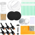 Rneswi 234 Pcs Card Cleaning Kit，10-in-1 Polishing 、Card Flattening Kit，Trading Card Cleaning with Fixing Jig and EVA Shaping Foam，for Rated Card Care