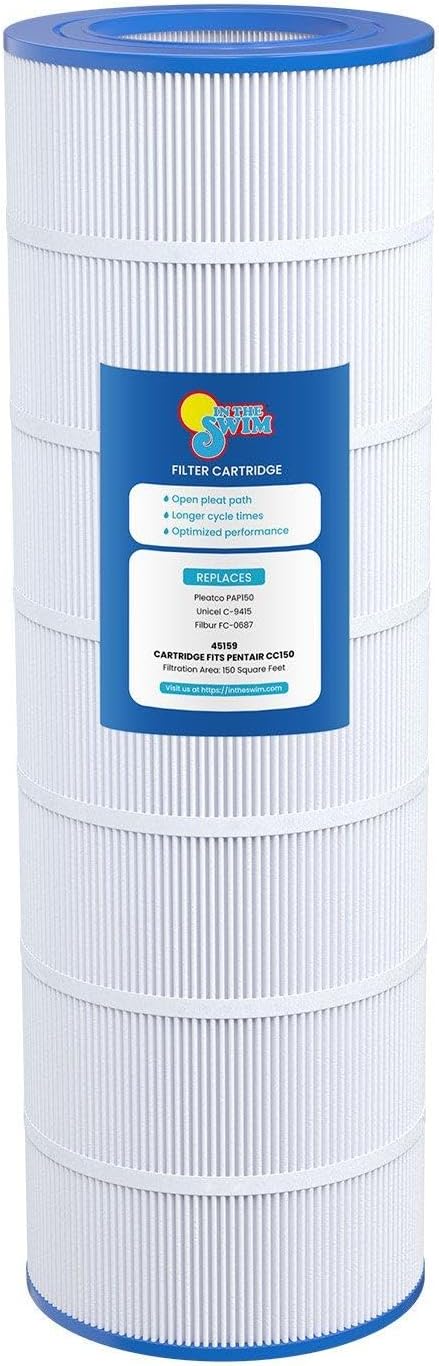 In The Swim Standard Pool Filter Cartridge Replacement for Pentair Clean & Clear Plus 150 Pool Filter
