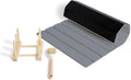 Hycrest HavenMat – Large Stone Dish Drying Mat (24”x16”) with Bamboo Rack & Brush | Quick-Dry Diatomite Counter Mat for Dishes, Glassware, Plants & Pets | Grey Kitchen Drying Stone (Grey)