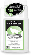 THORNELL Cat Odor-Off Concentrate Pet Smell Odor Eliminator – Cat Odor Eliminator Concentrate for Pet Urine Odor, Tomcat Spray for Cat Urine Smell, Feces on Carpet & Litter Boxes – Fresh Scent 16oz