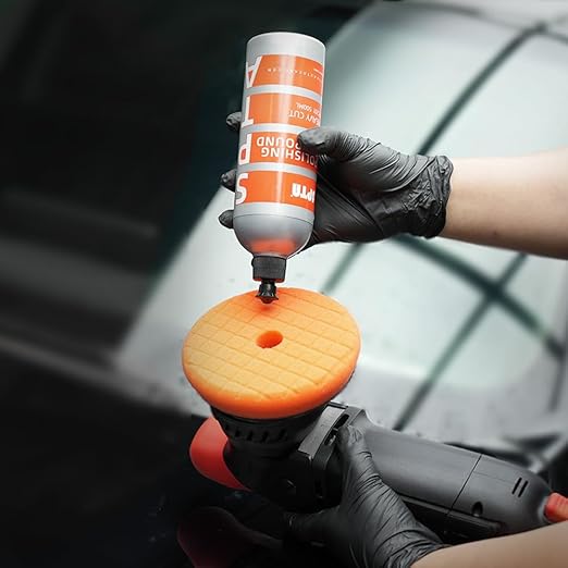 Mix Polishing Compound, SPTA 16.91oz (500ml) Polishing Compound Car Scratch & Swirl Remover Rubbing Compound & Finishing Polish Buffing Compound Swirl Remover for Cars Automotive Paint Correction