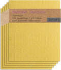SWEDEdishcloths - Cellulose Sponge Dish Towels - Set of 5 (Yellow) Swedish Dish Cloths