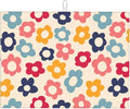 Colorful Daisy Flowers Dish Drying Mat,Boho Groovy Drying Rack Pad Countertop Dishes Ultra Absorbent Reversible Microfiber Kitchen Counter Mat for Coffee Countertop Decor 18x24 Inch