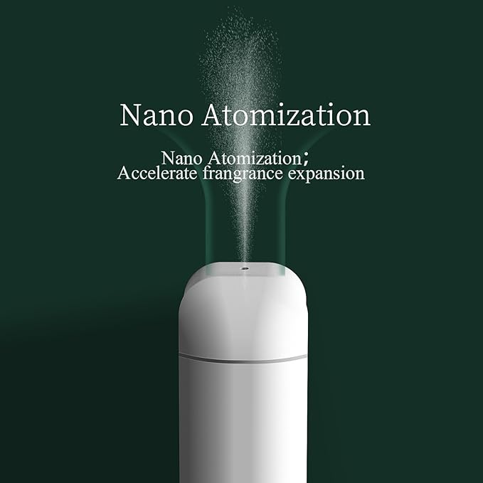 Essential Oil Diffuser, Waterless Aromatherapy Diffusers, 2025 Updated Nano Atomization Scent Air Machine with Timer and Auto-Off Switch for Home, Office, Hotel Collection(White, Updated Version)