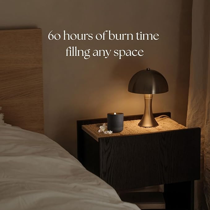 CAFTARI Luxury Aromatherapy Candle | Jasmine, Tuberose & Neroli Scented | 60 Hour Burn | Clean Coconut Soy Wax | Vegan, Gift-Ready Candle for Sleep & Home Spa Feel | Nidra