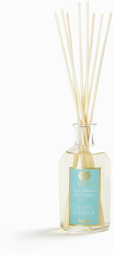Antica Farmacista Home Ambiance Diffuser - Long-Lasting Reed Scent Diffuser - Luxury Room Freshener Gift - Elderflower, 8.45 fl oz