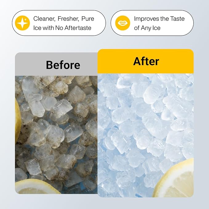 Typhur Ice Maker Cleaner and Descaler, 4 Individually Packed Uses, 100% Pure Citric Acid Powder, Ice Machine Cleaner to Improve Ice Taste, Compatible with Euhomy, Frigidaire, Opal, GE Profile