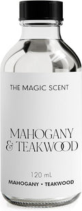 The Magic Scent Mahogany & Teakwood Diffuser Oil - Hotel & Home Luxury Scents Inspired by Abercrombie & Fitch - Diffuser Oil Scents for Home Designed for Use in All Diffusers - 4 fl oz, 120 mL