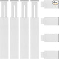 4 Pack Bamboo Kitchen Drawer Dividers with Inserts 2.6" High, Adjustable from 12.5 Inch to 21.7 Inch Drawer Organizers, Expandable Drawer Separators for Clothes, Bedroom, Dresser, Office (White)