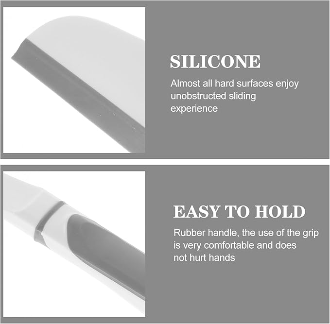 Glass Squeegee Window Cleaner Small Shower Squeegee with Short Handle for Home Glass, Mirror, Tile Cleaning Tool, Car and Bathroom Use