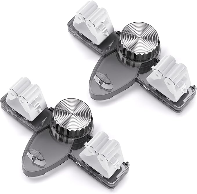 2 Pack Broom Holder Rack & Mop Hanger Suction Cup Wall-Mounted Hooks for Bathroom, Kitchen, Laundry Storage Space Saving Heavy-Duty Utility Room & Garage