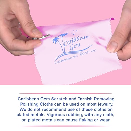 Caribbean Gem USA Polishing Cream | Safely Tarnish Remover Polishing Cream From Gold, Silver, and Platinum | 2OZ Bottle | With Polishing Cleaning Cloth | 1 Pack