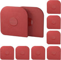 Pan Scraper, 10 Pcs Pot Scraper Plastic, Pot Scraper Non Scratch for Cast Iron, Pot and Pan Cleaning, Sturdy Scraper Kitchen Tool, Red