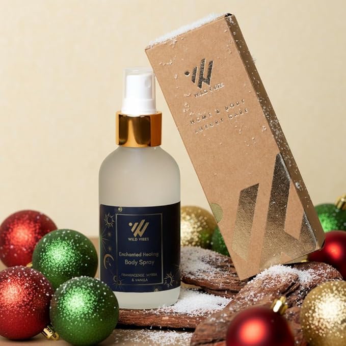 Wild Vibes Enchanted Healing (Frankincense) Body & Room Spray - Aromatherapy for Balance, Cleansing & Meditation with Frankincense Essential Oil. Body, Room & Linen Safe 4oz