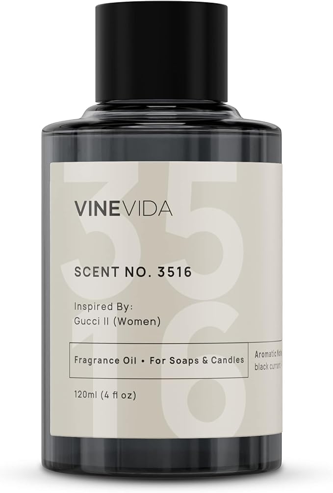 VINEVIDA Scent NO. 3516 Fragrance Oil - 120mL (4oz) - Fragrance Oil for Candle Making - Made in USA Candle Scents Scents for Soap Making