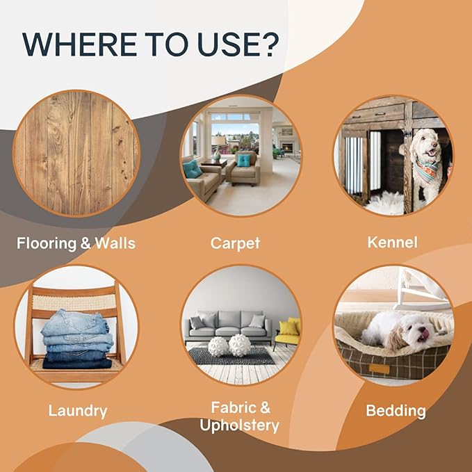 THORNELL Dog Odor-Off Pet Odor Eliminator Soaker Bottle – Ready to Use Dog Carpet Cleaner Soaker – Dog Urine Carpet Cleaner for Home, Glandular Secretions, Feces Odors (22 Fl Oz)