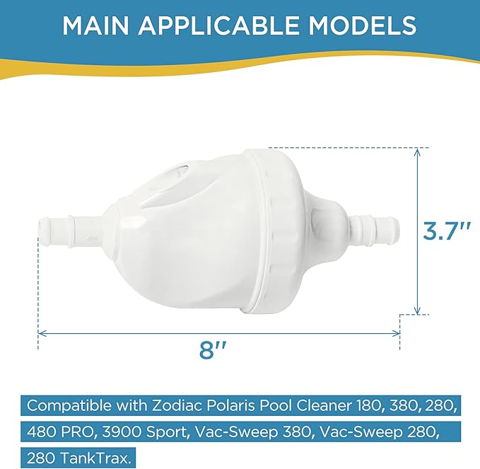 Upgraded G52 Backup Valve Replacement Kit for Polaris Pool Cleaner, Compatible with Polaris 180,280,380,480,3900 Pool Cleaner, The Valve Body has Been Reinforced, Longer Life Than Zodiac G52