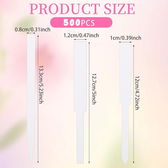 1500 Pcs Perfume Test Strips Disposable Fragrance Strips White Perfume Paper Strips Portable Blank Fragrance Scent Strip Blotter Paper for Scents Essential Oils Aromatherapy Testing (3 Styles)