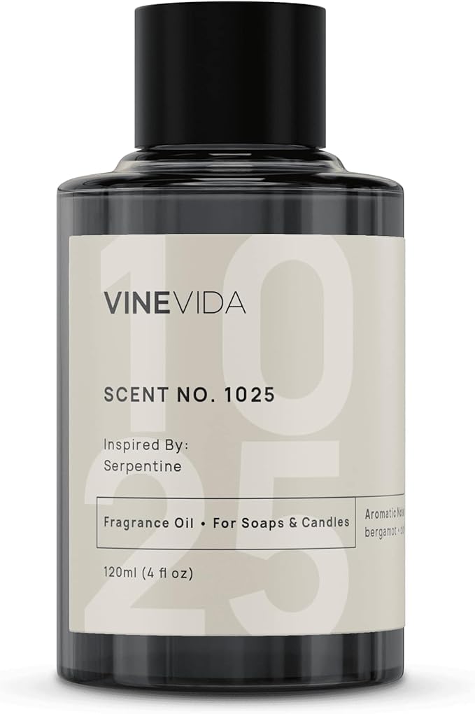 VINEVIDA Scent NO. 1025 Fragrance Oil - 120mL (4oz) - Inspired by: Serpentine Fragrance Oil for Candle Making - Made in USA Candle Scents Scents for Soap Making