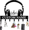 Personalized Custom Music Wall Hooks,Metal Music Room Art Clothes Hooks,Metal Music Wall Home Storage Decorative,For Front Door, Hallway, Kitchen, Bedroom,Keys,Hats (Style H)