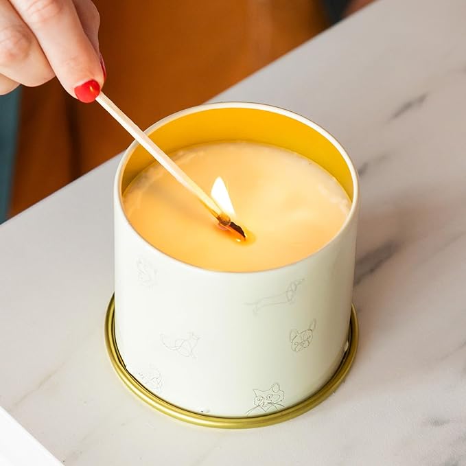 Companion Candles Pet Safe Wood Wick Candle - “Nostalgia” Spicy Amber & Sweet Florals, Coconut Soy Wax Scented, Over 50 Hr Burn Time, Non-Toxic, Women-Owned, Made in USA (11.8 oz.)