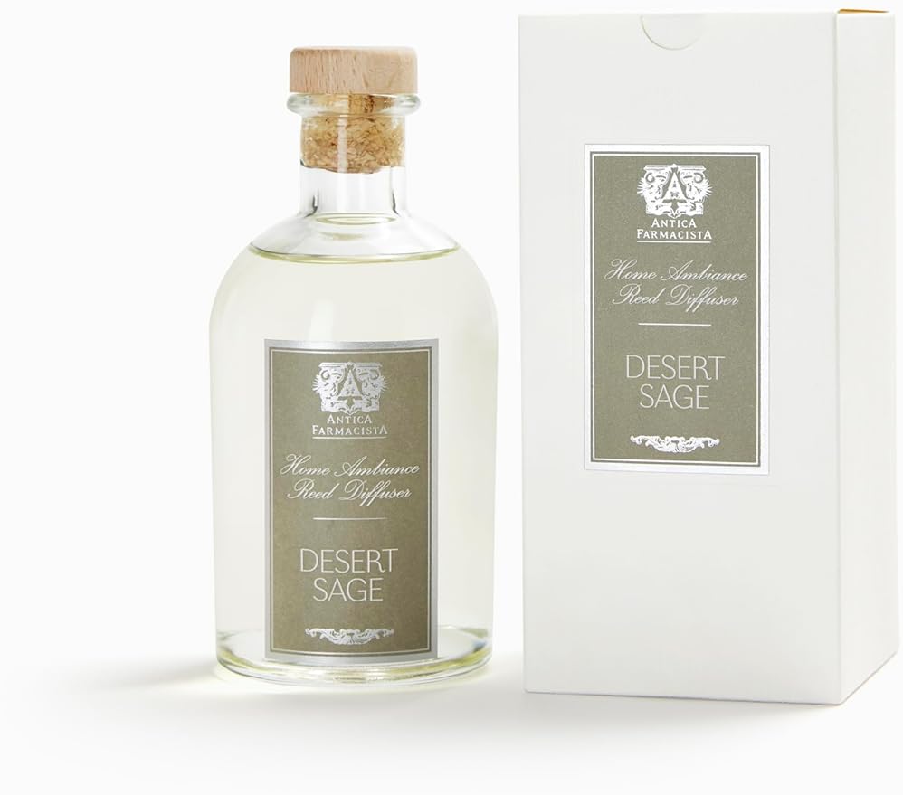 Antica Farmacista Home Ambiance Diffuser - Long-Lasting Reed Scent Diffuser - Luxury Room Freshener Gift - Desert Sage, 8.45 fl oz
