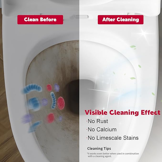 W&E Choice Toilet Pumice Stone 4 Pack, Pumice Stone for Bathtub Cleaning with Extra Long Handle, Toilet Brush for Cleaning Toilets, Bathtubs, Grills, Swimming Pools, Sinks