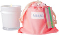 MERSEA Cabana Flower Sandbag Candle, Scented Candle with Canvas Bag (6.5 oz)