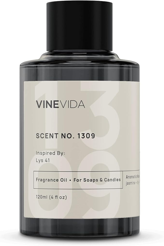 VINEVIDA Scent NO. 1309 Fragrance Oil - 120mL (4oz) - Inspired by: LYS 41 Fragrance Oil for Candle Making - Made in USA Candle Scents Scents for Soap Making
