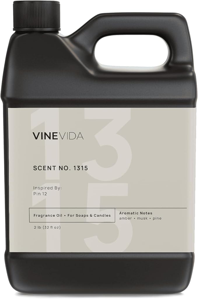 VINEVIDA Scent NO. 1315 Fragrance Oil - 32oz (2lbs) - Inspired by: Pin 12 Fragrance Oil for Candle Making - Made in USA Candle Scents Scents for Soap Making