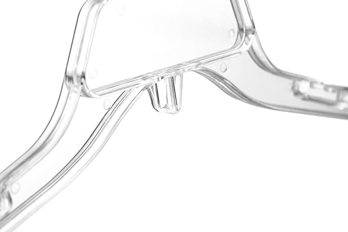 DEILSY™ Clear Plastic Clothes Hangers - Durable Clothing Hangers - Versatile Plastic Hangers for Organizing Garments for Shirt, Dress and Coat - 100 Pack