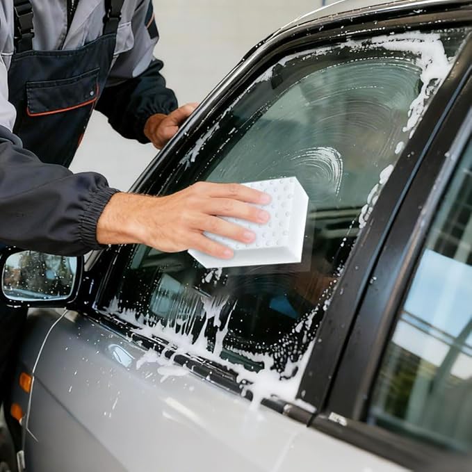 10 Pack Magic Sponge Eraser 3X Thick and Long Lasting Melamine Cleaning Sponges in Bulk - Multi Surface Scrubber Foam Cleaning Pads - Bathtub, Floor, Baseboard, Bathroom, Wall Cleaner （3.9*2.5*1.1in）