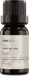 VINEVIDA Scent NO. 3124 Fragrance Oil - 10mL - Inspired by: Rive d'Ambre Fragrance Oil for Candle Making - Made in USA Candle Scents Scents for Soap Making