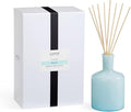 LAFCO New York Signature Reed Diffuser, Marine - 15 oz - Up to 9 Months Fragrance Life - Reusable, Hand Blown Glass Vessel - Natural Wood Reeds - Made in The USA