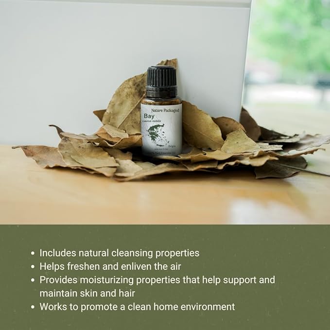 Bay Essential Oil - Direct from Greece - Steam Distilled - Laurel for Aromatherapy, Massage, Diffuser, DIY Candle and Soap Making - 5ml