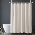 Amazer Khaki Shower Curtain Liner, Khaki Fabric Shower Liner, 2-in-1 Bathroom Shower Curtain and Liner, 12 Grommet Holes, Water Proof, Machine Washable, Hotel Quality, 72 x 72 Inches