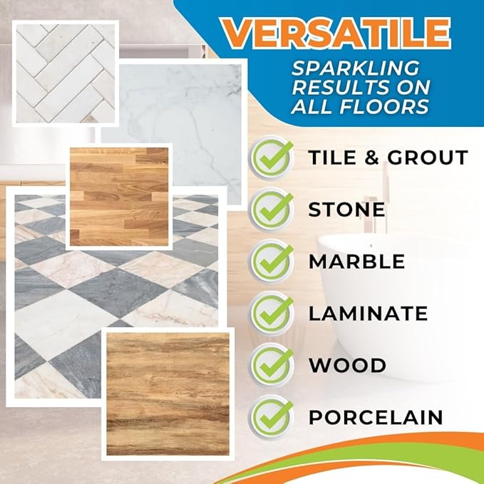 Groutastic PH-Neutral Floor Cleaner – Safe for Tile, Stone & Marble – Daily Mopping and Routine Floor Cleaning – Professional Grade Formula