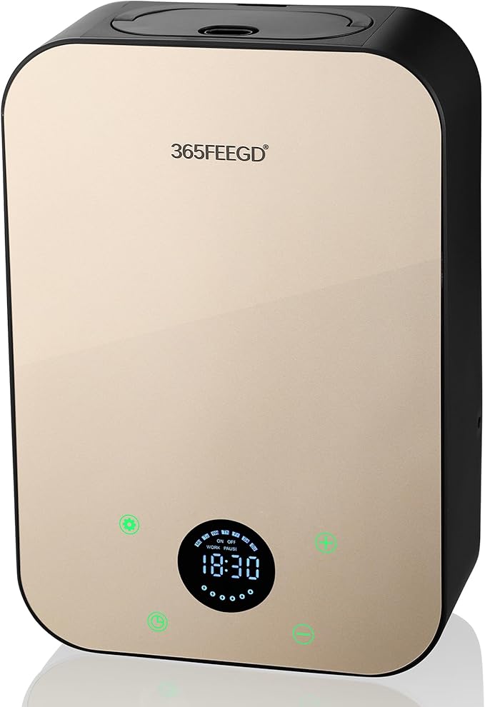 Waterless Essential Oil Diffuser - 150mL Smart Portable Bluetooth Diffuser | Dual-Power (Battery/AC) | Covers up to 1500 Sq Ft Home Aromatherapy