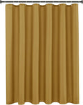 Biscaynebay Hotel Quality Fabric Shower Curtain Liner 72 Inch by 72 Inch, Gold Water Resistant Bathroom Curtains Rust Resistant Grommets & Weighted Bottom Hem Machine Washable