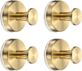 4 Pack Towel Hooks for Bathroom, Wall Hooks Suction Cup No-Drill Door Hanger Apply to Shower/Kitchen/Bedroom/Hanging Coat/Towel/Robe (Gold)