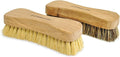 Naturolic All-Natural Wooden Scrub Brush Set | Wooden Handle | Tampico and Palmyra bristles | Eco Friendly Cleaning Products | Pack of 2