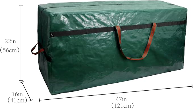 Christmas Tree Storage Bag -7FT/6FT Small Waterproof Tearproof with 4 Handles Easy to Transport/Organize Green