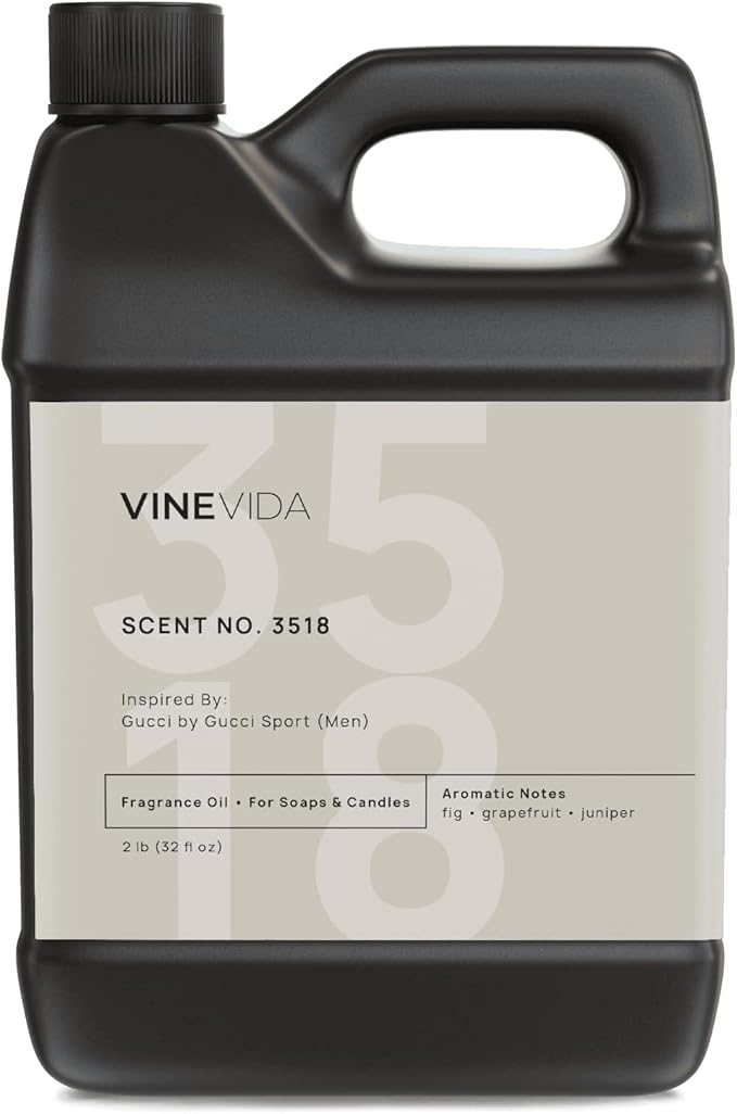 VINEVIDA Scent NO. 3518 Fragrance Oil - 32oz (2lbs) - Fragrance Oil for Candle Making - Made in USA Candle Scents Scents for Soap Making