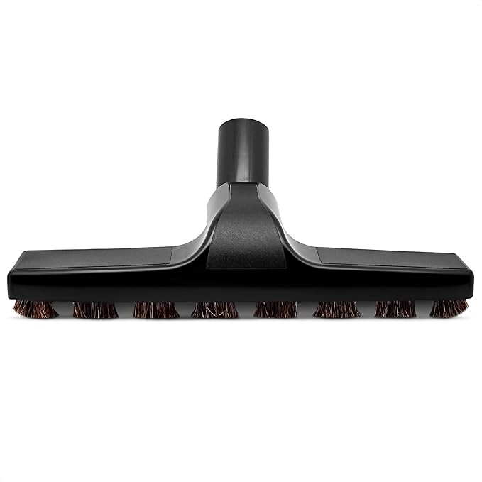 Horsehair Vacuum Brush Attachment - 1 1/4 Vacuum Floor Brush Attachment for Hardwood Floors with Soft Bristles - Gentle Cleaning | Rotates 360° | Ideal for Wood, Tile, and Smooth Surfaces