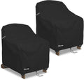 Patio Adirondack Chair Cover 2 Pack,600D Waterproof Heavy Duty Outdoor Chair Covers,Adirondack Chair Covers(30W x 34D x 36H inches),Patio Furniture Covers,Black