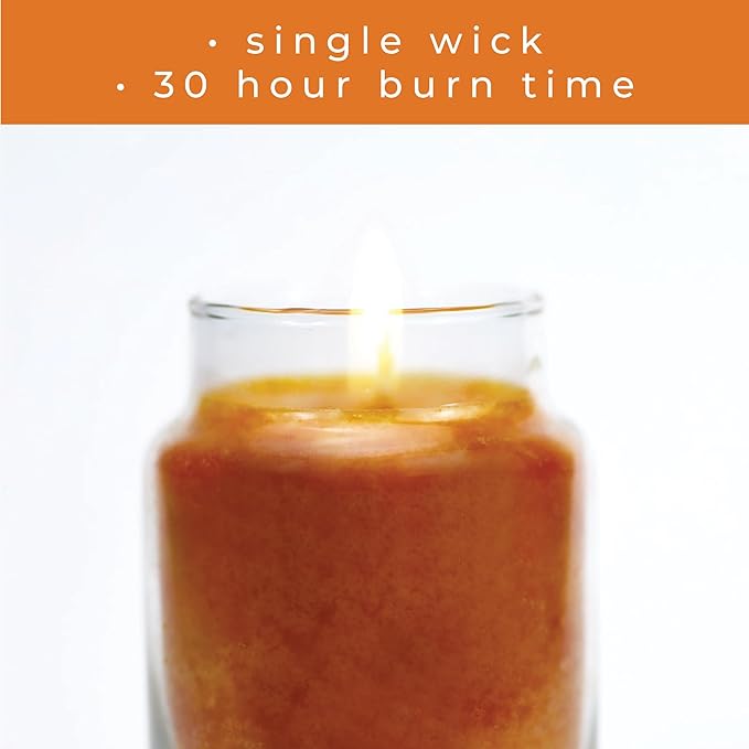 A Cheerful Giver - Pumpkin Cornbread - 6oz Baby Scented Candle Jar with Lid - Keepers of The Light - 30 Hours of Burn Time, Gift for Women, Orange