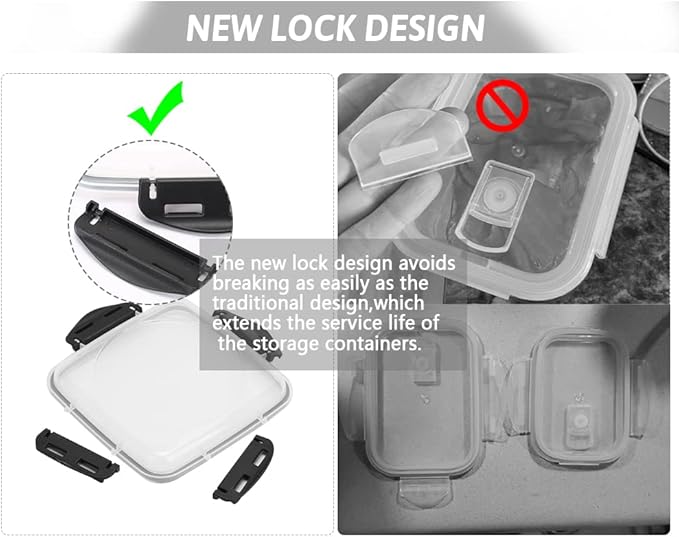 CASA LINGO Airtight Food Storage Containers with Lids, 4.4L Large Pantry Organization and Storage for Flour Sugar Dry Food Cereal, Set of 4 Plastic Food Storage Containers