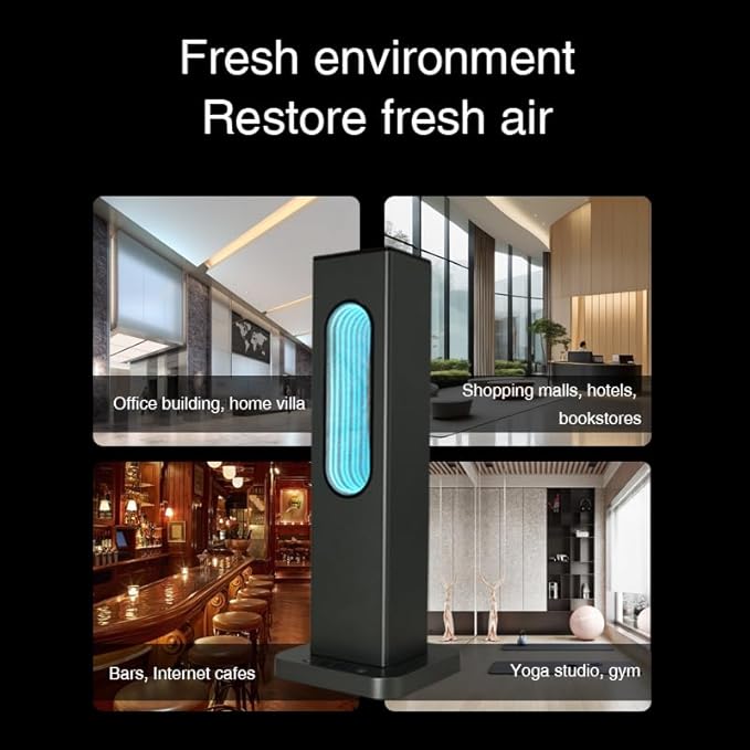 Waterless Diffusers for Home,Large Room with APP WiFi Control,Essential Oil Scent Diffuser Covers 2512 Sq Ft,Protable Rehargeable Diffuser 10000mA,Includ Bergaomt,Lavender Oils(Black)